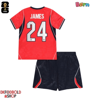 England Reece James #24 Udebanesæt Børn VM 2026 Kort ærmer (+ korte bukser)